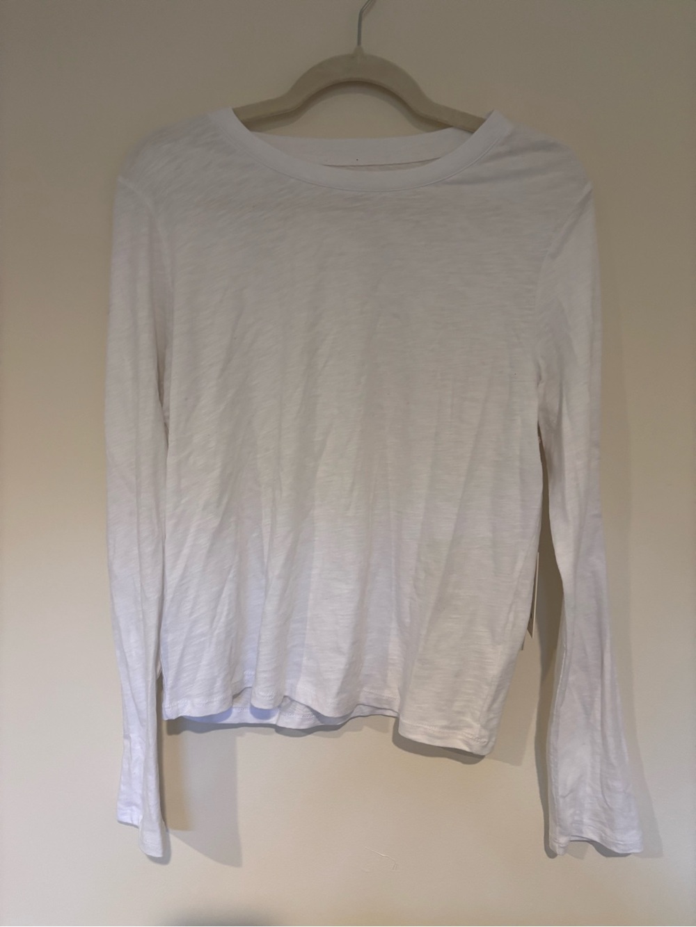 Z Supply White Long-Sleeve Crew Tee